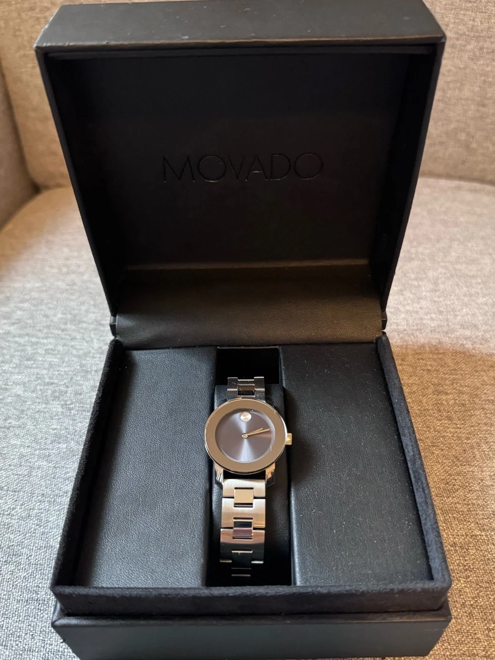 Movado Bold Stainless Steel Watch